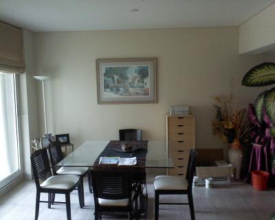 trabajo de pintura satinada y colocacion de luces tactiles